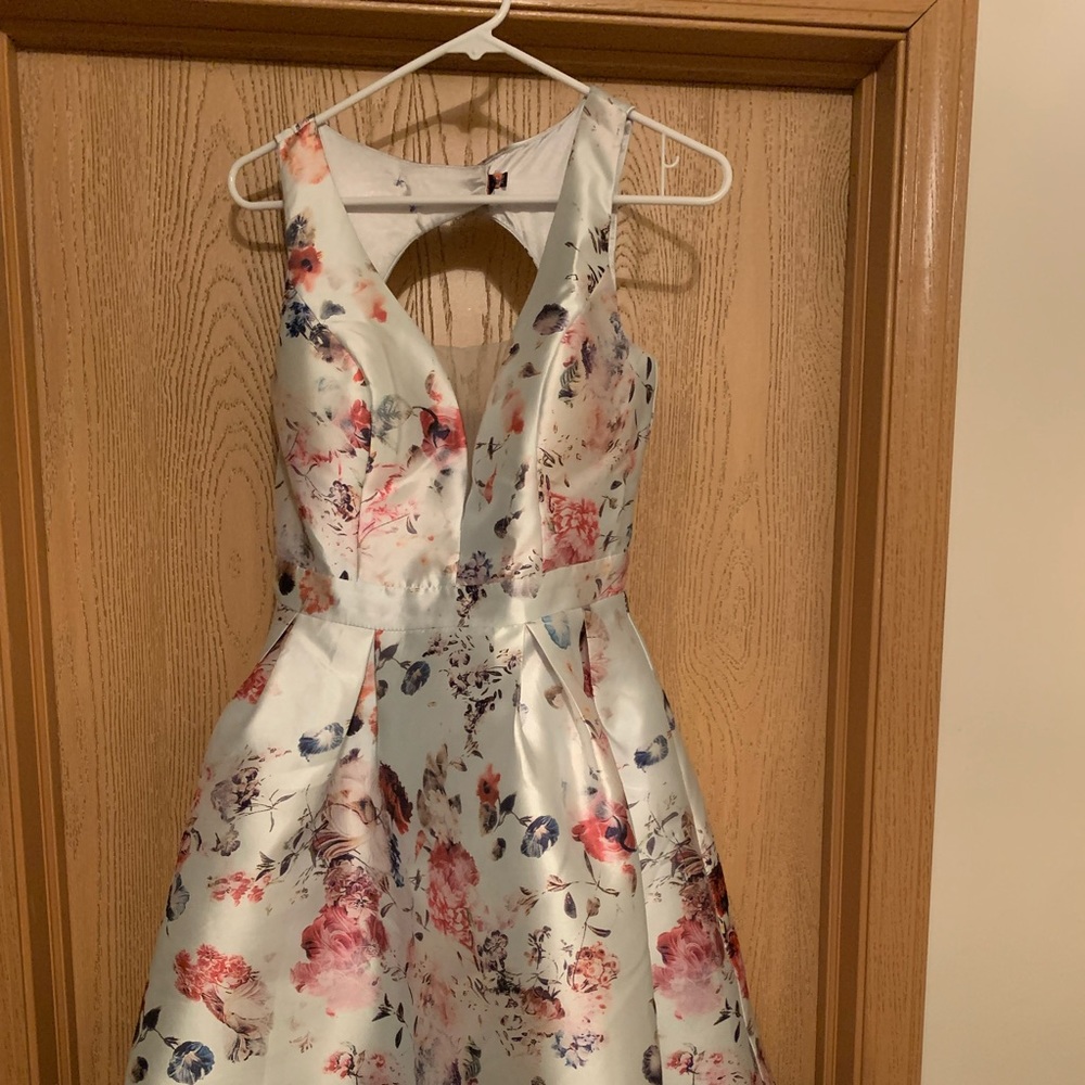 Floral Print Dress, Size 8